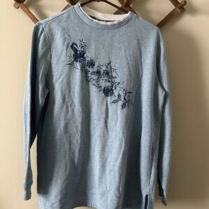Blair Light Blue Long Sleeve Top